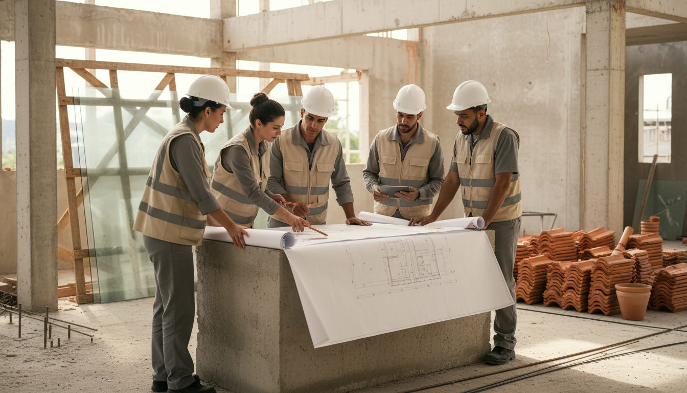 Trilhas profissionais na construção civil: do canteiro ao escritório